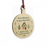 1st Christmas In Your New Home Personalised Christmas Decoration