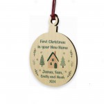 1st Christmas In Your New Home Personalised Christmas Decoration