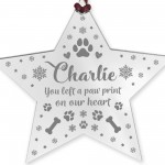 Personalised Dog Memorial Star Christmas Ornaments Pet Gift