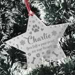 Personalised Dog Memorial Star Christmas Ornaments Pet Gift