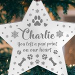 Personalised Dog Memorial Star Christmas Ornaments Pet Gift