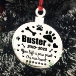 Personalised Pet Memorial Christmas Tree Bauble Decoration 