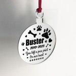 Personalised Pet Memorial Christmas Tree Bauble Decoration 