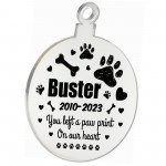 Personalised Pet Memorial Christmas Tree Bauble Decoration 