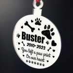 Personalised Pet Memorial Christmas Tree Bauble Decoration 