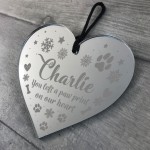 Personalised Dog Memorial Christmas Ornament Pet Memorial Bauble