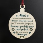 Pet Memorial Wooden Christmas Tree Decoration Personalised