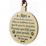 Pet Memorial Wooden Christmas Tree Decoration Personalised