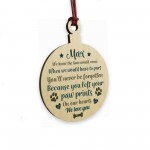 Pet Memorial Wooden Christmas Tree Decoration Personalised