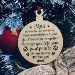 Pet Memorial Wooden Christmas Tree Decoration Personalised