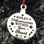 Dog Memorial Engraved Christmas Ornament Dog Memorial Gifts