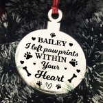 Dog Memorial Engraved Christmas Ornament Dog Memorial Gifts