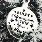 Dog Memorial Engraved Christmas Ornament Dog Memorial Gifts