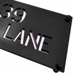 Personalised House Sign Door Number Laser Engraved Address Sign