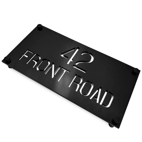 Laser Engraved Address Wall Plaques Personalised House Sign