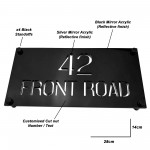 Laser Engraved Address Wall Plaques Personalised House Sign