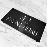 Laser Engraved Address Wall Plaques Personalised House Sign