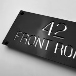 Laser Engraved Address Wall Plaques Personalised House Sign