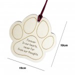 Pet Dog Cat Memorial Bauble Engaved Wooden Bauble Tree Ornament