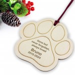 Personalised Pet Memorial Christmas Tree Bauble Decoration