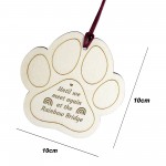 Pet Memorial Wooden Christmas Decoration Engraved Dog Cat