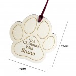 Personalised First Christmas With Dog, Dog Christmas Bauble Gift