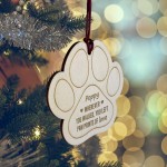 Pet Memorial Personalised Christmas Tree Bauble Decoration