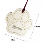 Personalised Dog Christmas Tree Decorations Wooden Engraved Pet