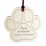 Pet Memorial Wooden Bauble Christmas Tree Decoration Pet Loss