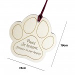 Pet Memorial Wooden Bauble Christmas Tree Decoration Pet Loss