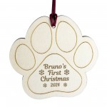 New Puppy Gifts PERSONALISED Dogs First Christmas Decorations