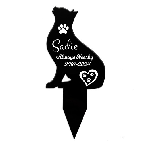 Cat Memorial Gift Cat Memorial Plaques For Garden Personalised