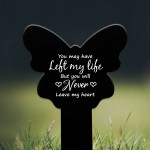 Butterfly Graveside Memorial Plaque Graveside Memorial Stake