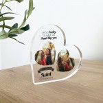 Gifts for AUNT AUNTIE Birthday Personalised Acrylic Heart