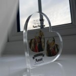 Gifts for AUNT AUNTIE Birthday Personalised Acrylic Heart