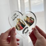 Gifts for AUNT AUNTIE Birthday Personalised Acrylic Heart