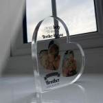 Gifts for BROTHER Birthday Personalised Acrylic Heart Plaque