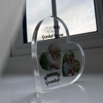 Gifts for GRANDAD Birthday Personalised Acrylic Heart Plaque