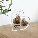 Gifts for MUM Birthday Personalised Acrylic Heart Plaque