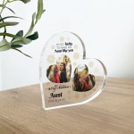 Auntie Aunt Gifts For Christmas Personalised Acrylic Heart