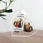 Auntie Aunt Gifts For Christmas Personalised Acrylic Heart