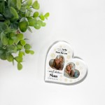 Gift For Mum Christmas Personalised Acrylic Heart Plaque