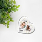 Nanny Gifts For Christmas Personalised Acrylic Heart Plaque 