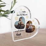 Step Dad Gift For Christmas Personalised Acrylic Plaque