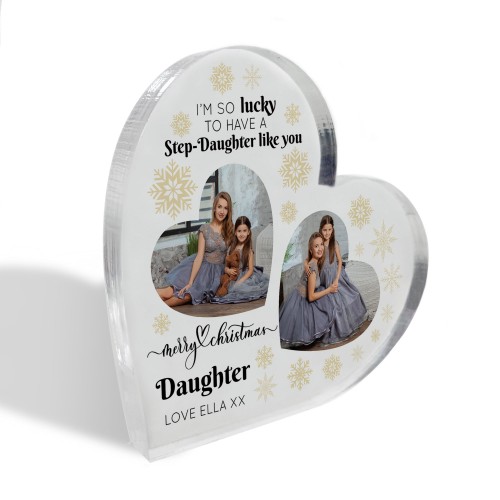 Step Daughter Gifts For Christmas Personalised Acrylic Plaque