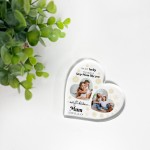 Step Mum Gifts For Christmas Personalised Acrylic Heart Plaque