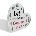 Our 1st Christmas Engaged Personalised Couple Gift Christmas Gif