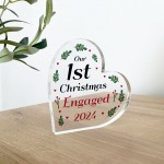 Our 1st Christmas Engaged Personalised Couple Gift Christmas Gif