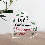 Our 1st Christmas Engaged Personalised Couple Gift Christmas Gif