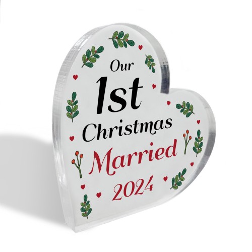 Our 1st Christmas Married Personalised Couple Gift For Christmas